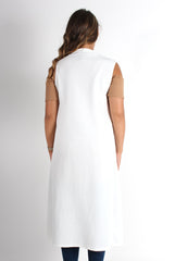 Lindsay White Sleeveless Jacket