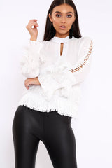 White Tassel Blouse - Wallis