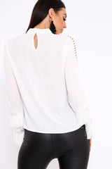 White Tassel Blouse - Wallis