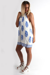 Mary White Paisley Print Playsuit