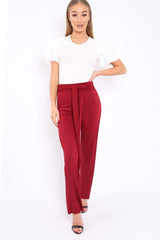 White Bodysuit Frill Arms - Janeva