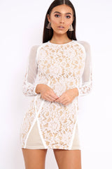 White Lace Dress - Flossie