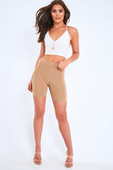 White Slinky Plunge Bralet - Bobbi