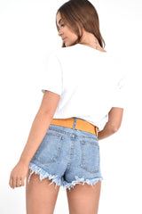 White Leopard Print Luxe Slogan T-Shirt - Cayleigh