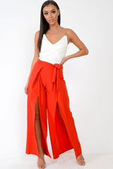 White Cross Over Bardot Bodysuit - Sahari