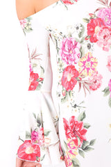 Off Shoulder Flower Dress - Mitsie