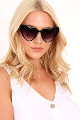Black Heart Sunglasses - Lylia