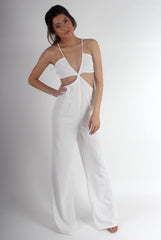 Louise White Cut Out Jumpsuit