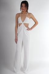 Louise White Cut Out Jumpsuit