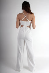 Louise White Cut Out Jumpsuit