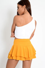 White Knitted One Shoulder Crop Top - Golde