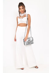 White Lace Choker Bralet - Mozell