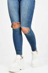 White Two Tone Extreme Sole Chunky Trainers - Miara