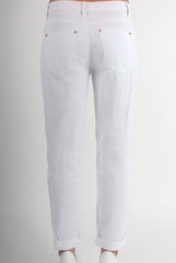 Layla White Loose Fit Ripped Jeans