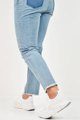 White Lace Up Glitter Mesh Trainers - Tasmina