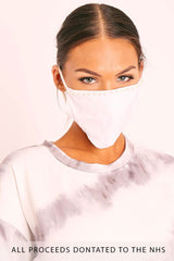 White Pearl Detail Face Mask - Lula
