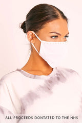 White Pearl Detail Face Mask - Lula