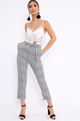 White Lace Flower Bodysuit - Faylen