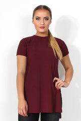 Cadence Wine Cross Back Top