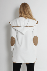 Lydia White Hooded Jacket