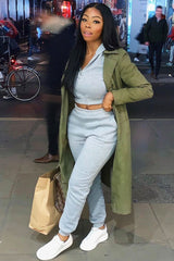 Grey Hoodie and Joggers Loungewear Co-ord Set - Bluebell