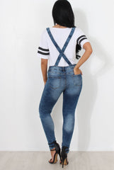 Lavine Dark Blue Dungarees