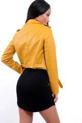 Mustard Biker Jacket - Hanna