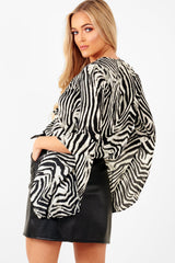 Black Faux Leather Tie Waist Mini Skirt - Eliyanna