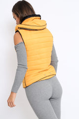 Mustard Padded Gilet - Ariella
