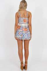 Blue Crochet Playsuit - Yolanda