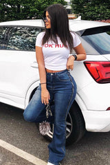 White Slogan You Ok Hun? T Shirt - Harmony