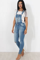 Lavine Mid Blue Dungarees