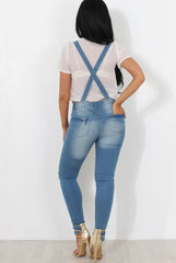 Lavine Mid Blue Dungarees