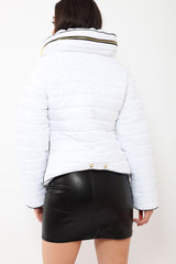 White Padded Coat - Zara